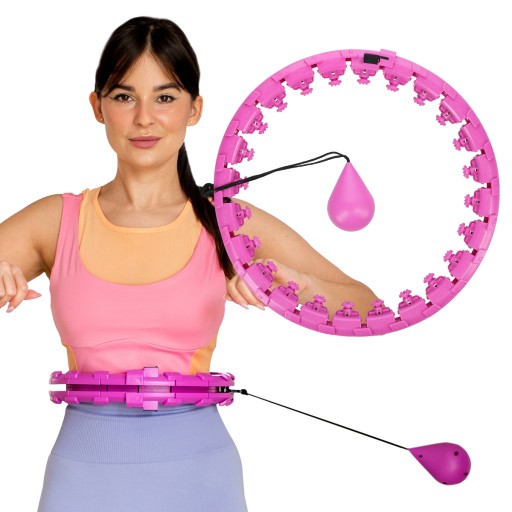 КОЛЕСНЫЙ МАССАЖЕР HULA HOP С ГАЙКАМИ FH01 ФИОЛЕТОВЫЙ
