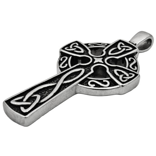 Мужской кулон Celtic Christian CROSS, ХИРУРГИЧЕСКАЯ СТАЛЬ 316L