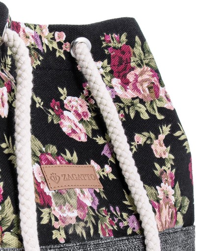 Torebka damska worek pojemna torba shopper vintage miejska na ramię ZAGATTO