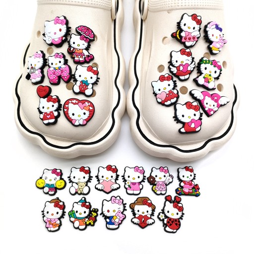 Przypinka Hello Kitty do Crocs butów klapków telefonu torebki plecaka torby