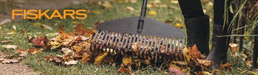 FISKARS Грабли для листьев Solid Head M, ширина сада, 44 см, легкие