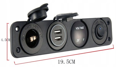КОРПУС ПРИЖИГАЛКИ РАМА, ЗАРЯДНОЕ УСТРОЙСТВО USB x1 02862-AMIO