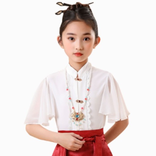 Платье для девочки Ming Tang Hanfu с лицом лошади