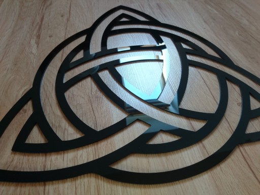 Dekoracja na białą ścianę A159 CELTYCKA TRIQUETRA 70cm