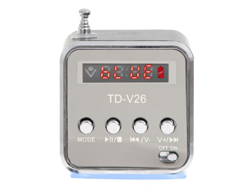 ПОРТАТИВНОЕ РАДИО АККУМУЛЯТОР С Bluetooth ДИНАМИК ЖК-ЭКРАН МИНИ-РАДИО TD-V26