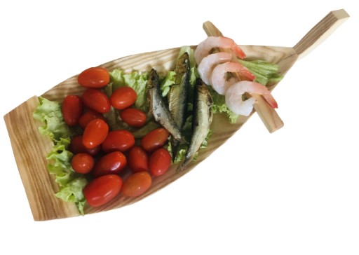 TACA ŁÓDKA OBROTOWA na SUSHI STATEK z GRAWEREM 60