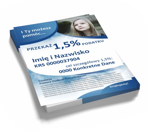 ПОСТЕРЫ А4 500 шт. 130 г шаблон ПОЖЕРТВОВАТЬ 1 ПРОЦЕНТ
