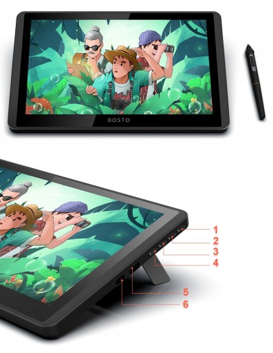 Tablet graficzny BOSTO 12HD-A LCD z piórem 8192 st