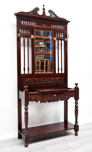 ВЕШАЛКА ДЛЯ ШКАДА НАСТЕННАЯ ИЗ МАХАГОНИ h220x104x38см