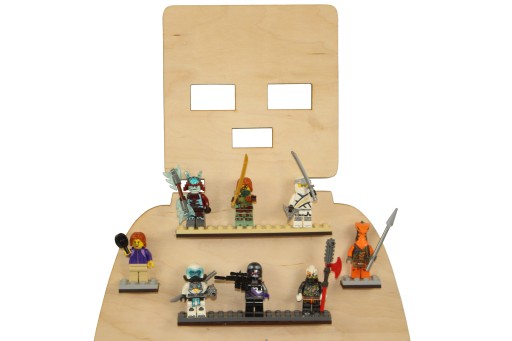 Полка x3 для фигурок из кубиков Man Lego Ninjago Stormtrooper 50 см