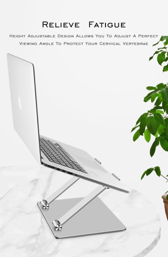 Подставка для ноутбука ProDesk с ручкой-подставкой SILVER