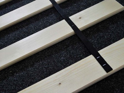 SOLIDNY STELAŻ DO ŁÓŻKA GRUBE DESKI WKŁAD 120X200