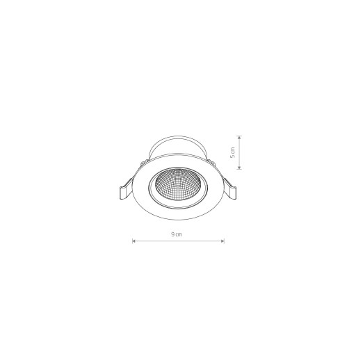 Светильник встраиваемый EGINA LED 5W 3000k (10546) - Новодворский
