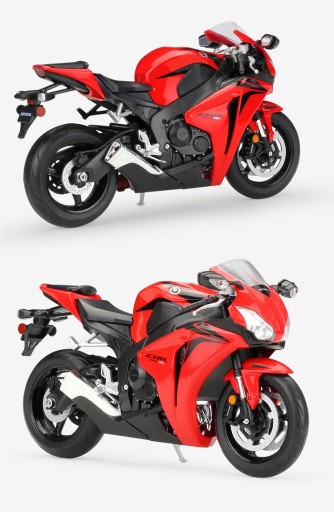 WELLY 1:10 HONDA CBR1000RR Легкосплавный гоночный мотор