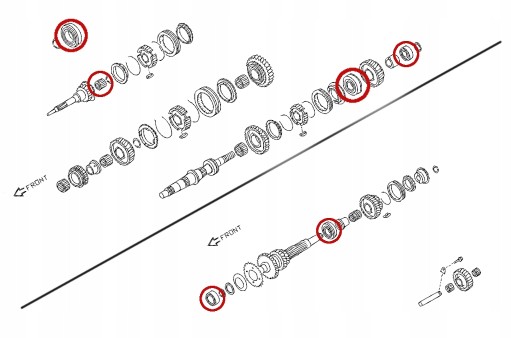 ПОДШИПНИКИ КПП NISSAN PATROL GR Y61 3.0