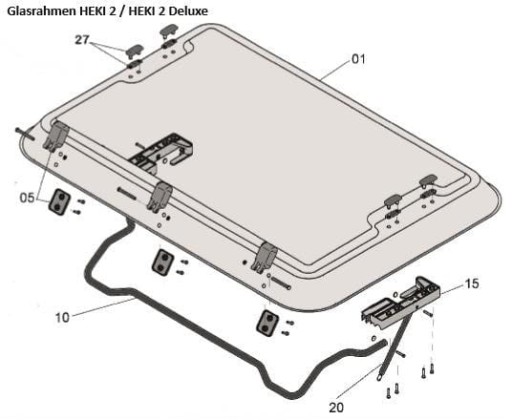 Крышка крепления Dometic Heki 2 к мансардному окну