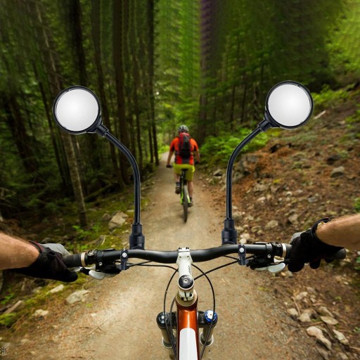 DŁUGIE LUSTERKO ROWEROWE REGULOWANE DO ROWERU UNIWERSALNE