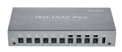 Блок питания для 10 гитарных эффектов Harley Benton PowerPlant ISO-10AC Pro