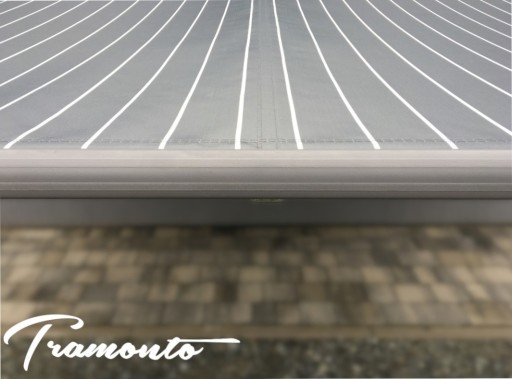 Террасная маркиза АНТРАЦИТ 250х200 Grey Stripes PREM
