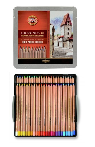 KOH-I-NOOR GIOCONDA Сухие пастельные мелки 48 цветов