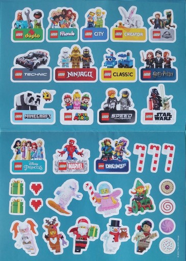 11 каталогов LEGO 2019, 2020, 2021, 2022, 2023, 2024 + наклейки LEGO