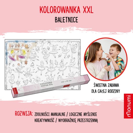 РАСКРАСКА Monumi XXL - Балерины