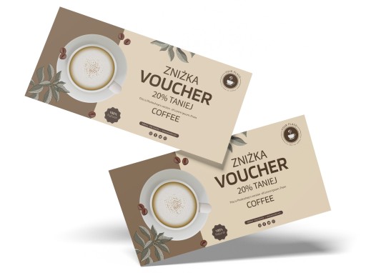 Ulotki DL voucher DL JEDNOSTRONNE 500 sztuk 350g