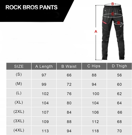 Теплые велосипедные штаны до -10°C ROCKBROS YPK009 L
