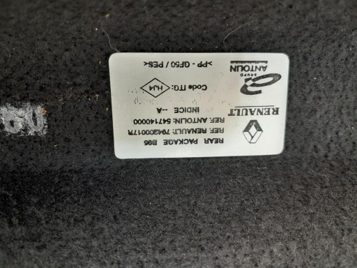 RENAULT MEGANE III HB 5D ПОЛКА БАГАЖНИКА