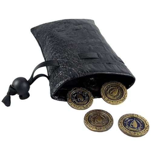 ŻYWIOŁY ZESTAW 4 METALOWYCH MONET LARP RPG