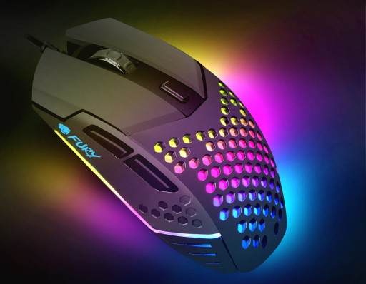Сверхлегкая игровая мышь Fury Battler со светодиодной подсветкой RGB