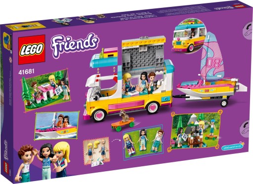 LEGO FRIENDS CAMERA CAMPER ПАРУСНАЯ ЛОДКА ДЛЯ КЕМПИНГА 41681