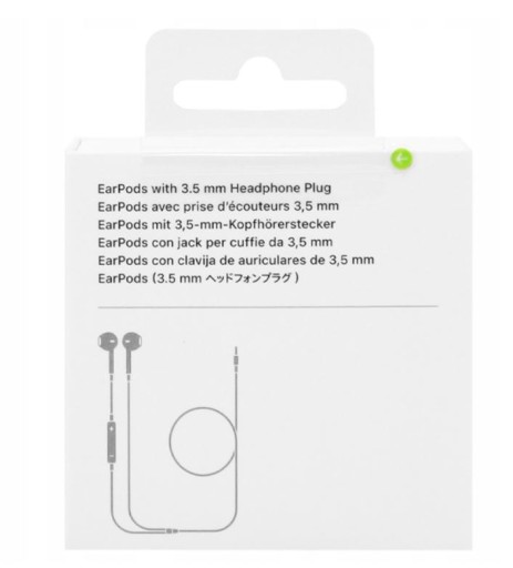 Универсальные проводные наушники-вкладыши Apple EarPods A1472 + коробка