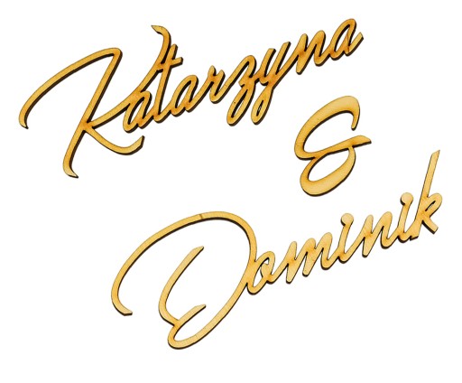 Drewniane Napisy na ściankę Ślub Wesele NWD-3