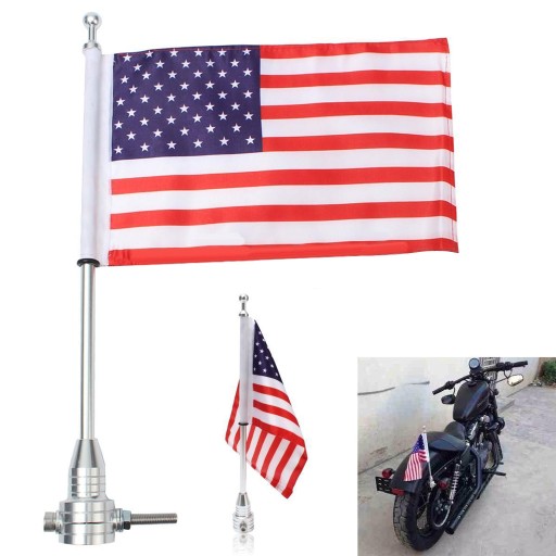 1xFlag 1xPole прикручивает Harley к стойке для флага