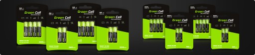 8x AKUMULATORKI PALUSZKI AA R6 2000mAh BATERIE DO ŁADOWANIA LAMP SOLARNYCH