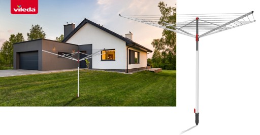 Садовая сушилка Vileda Sun Lift 50 Поворотная Легкая Прочная Простая сборка
