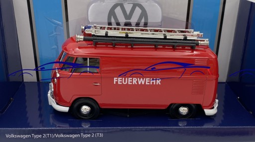 Пожарная машина VW Type 2 T1 1:24 Motormax 79564