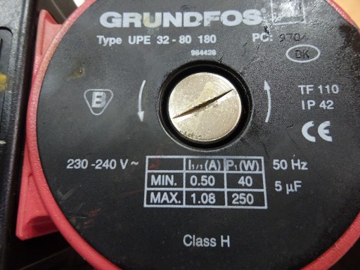 POMPA WODNA PIECA CO GRUNDFOS UPE 32-80 GWARANCJA