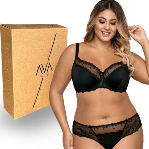 AVA biustonosz AV-1030 SEMI-SOFT czarny 80B