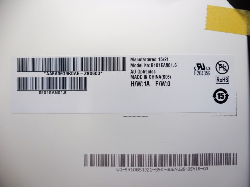Asus Memo 10 ME103K B101EAN01.6 Матрица 1280×800