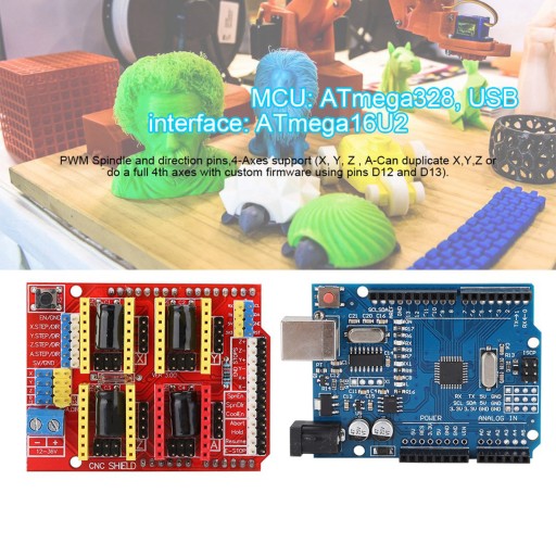 Комплект платы расширения гравировального станка CNC Shield V3 Stepstick DRV8825