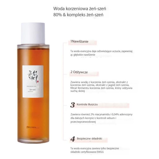 Водная эссенция для лица Beauty Of Joseon Ginseng 150 мл