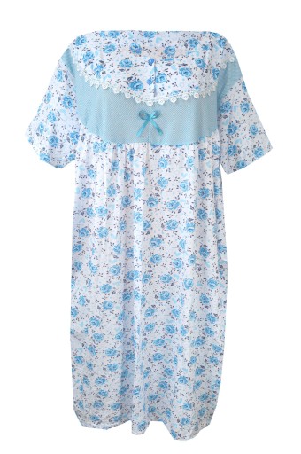 Koszula nocna damska w kwiaty plus size 7XL