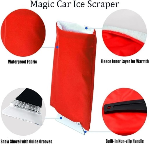Скребок для льда Magic Car, Инструмент для удаления снега, Скребок для льда