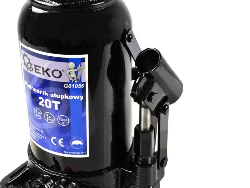 PODNOŚNIK HYDRAULICZNY BUTELKOWY SŁUPKOWY 20T GEKO