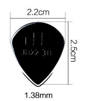 Медиатор Dunlop Jazz III черный 1.38