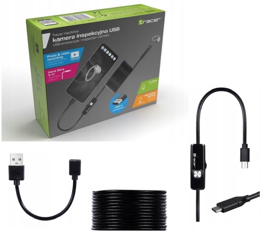 Камера эндоскопа Tracer HardWire 5M 7MM LED USB