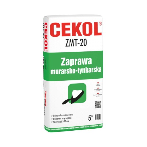 CEKOL ZMT-20 КЛАДНОЙ И ШТУКАТУРНЫЙ РАСТВОР 5кг