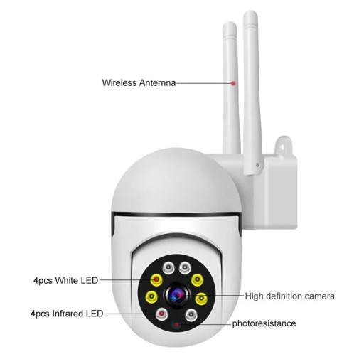 Ycc365 plus 1080P PTZ WIFI IP-камера Аудио система видеонаблюдения 4-кратный зум Night P